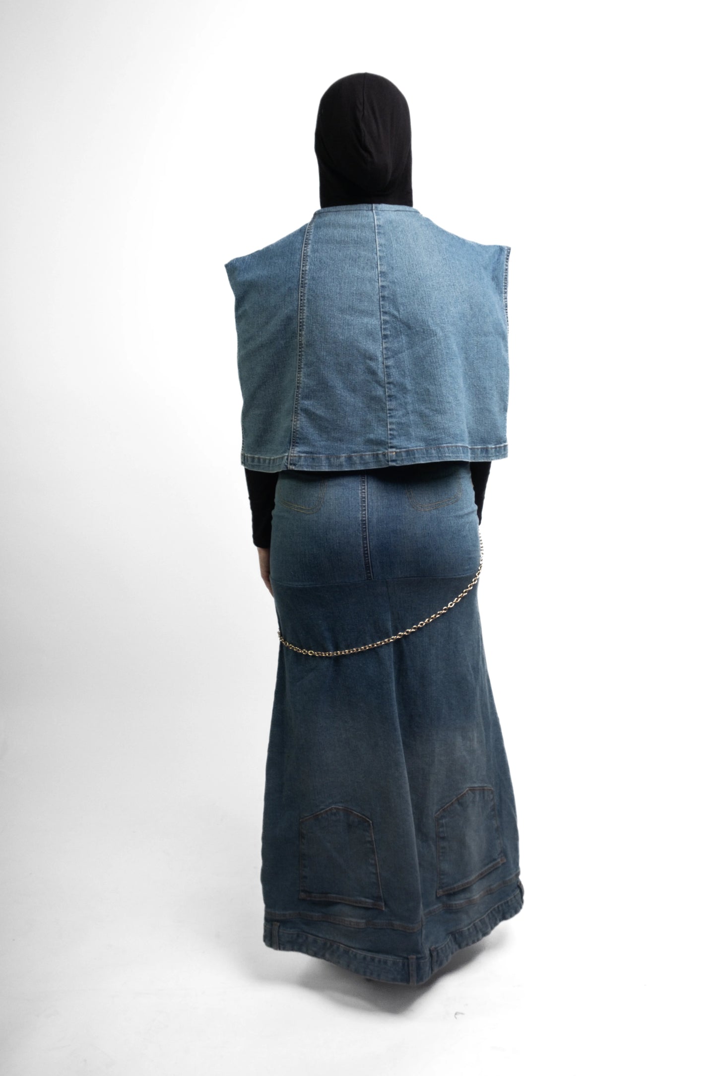 OUTFIT #06 // ENSEMBLE JEAN JUPE LONGUE & TOP