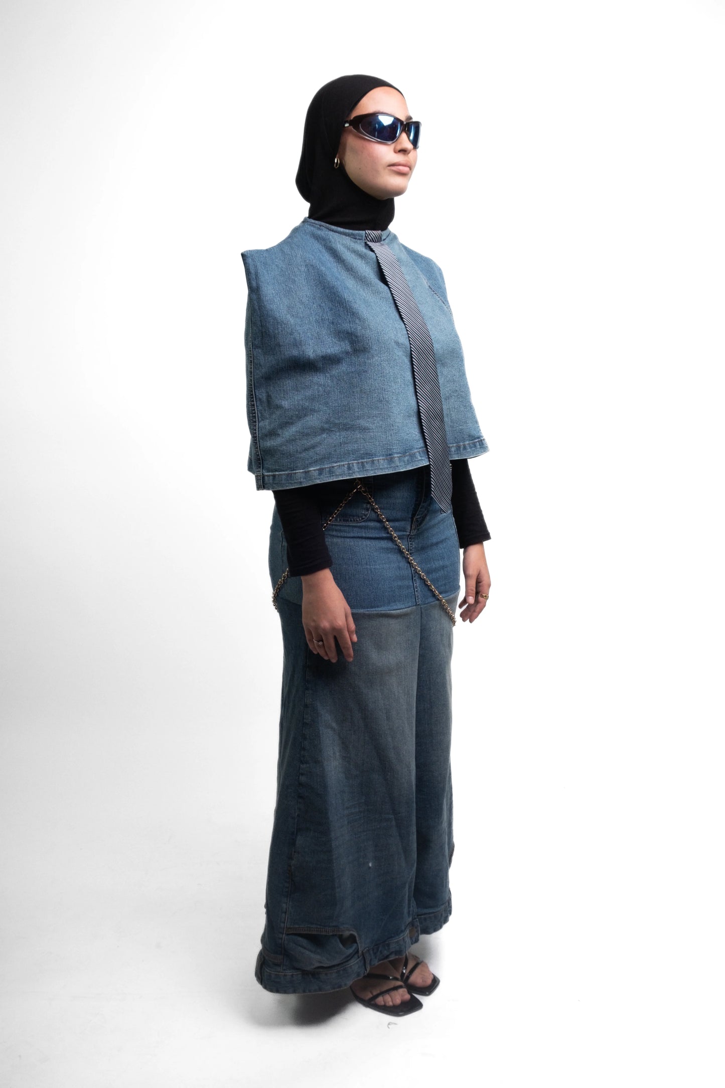 OUTFIT #06 // ENSEMBLE JEAN JUPE LONGUE & TOP