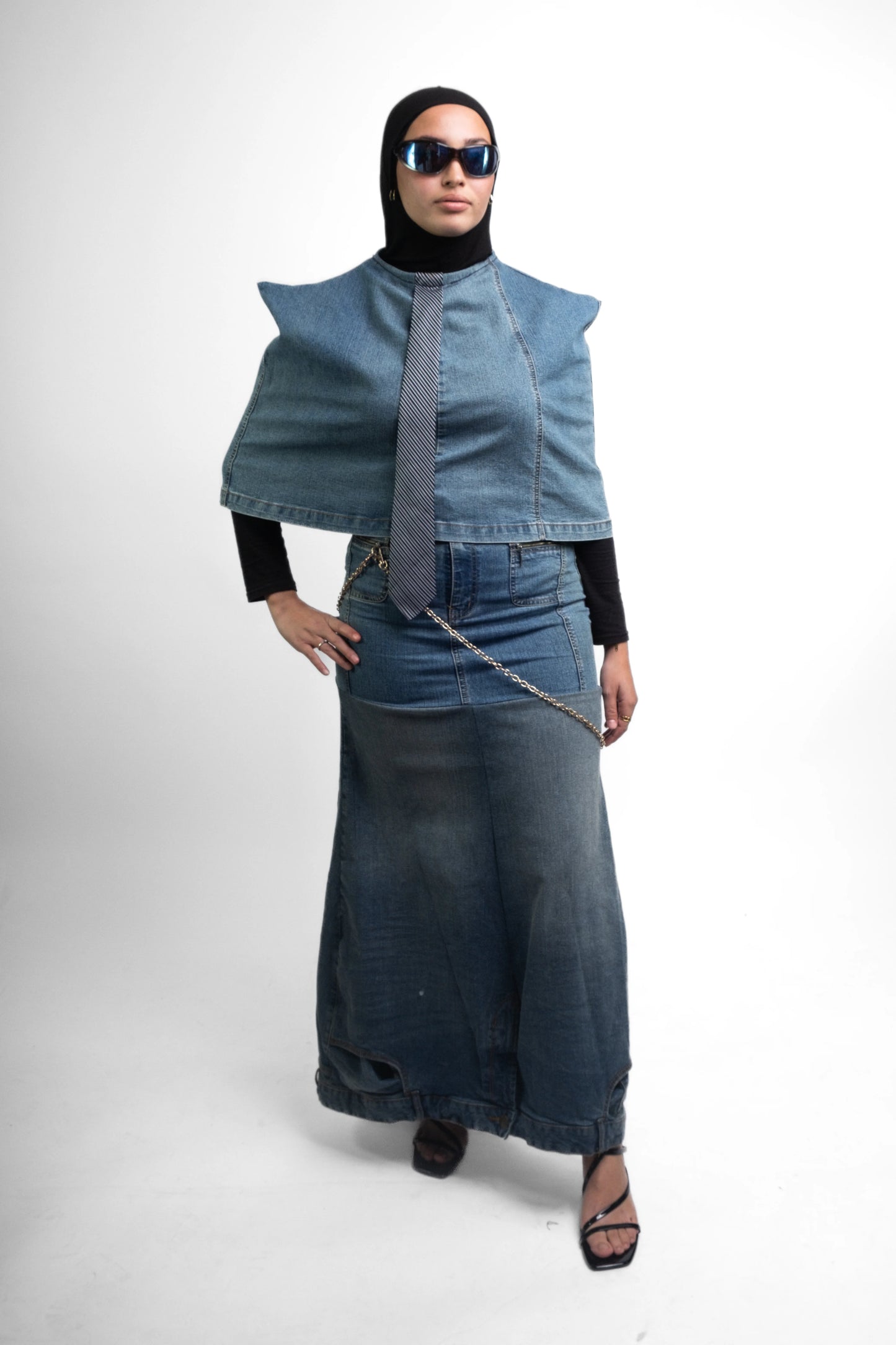 OUTFIT #06 // ENSEMBLE JEAN JUPE LONGUE & TOP