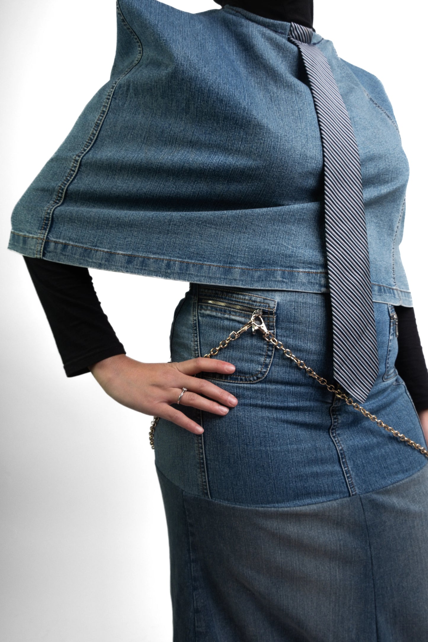 OUTFIT #06 // ENSEMBLE JEAN JUPE LONGUE & TOP